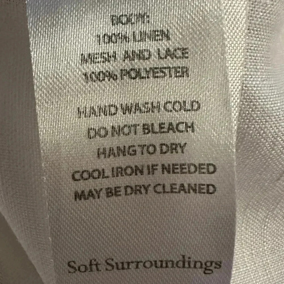 Soft Sorroundings floral lace details blouse size M - Picture 9 of 9